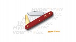 Couteau d'horticulteur greffoir Victorinox rouge a spatule cuivre