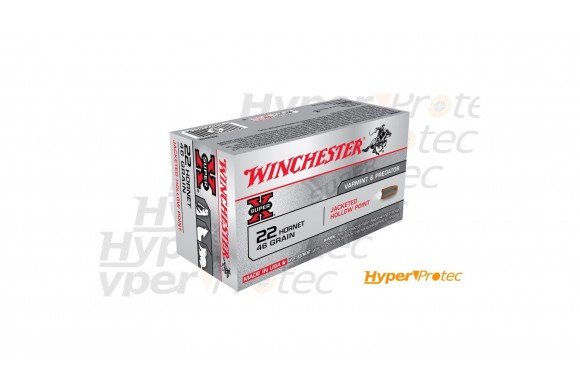50 Cartouches Winchester Hornet cal 22Hornet 46 grains