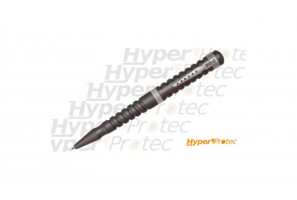Stylo de défense pointu en aluminium gris