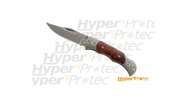 Petit couteau pliant Corsaire Damas 14cm ouvert