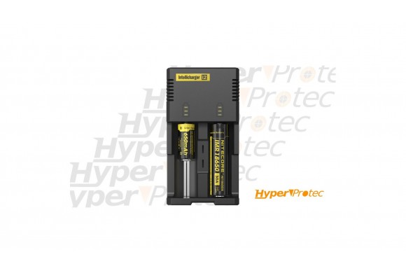 Chargeur Nitecore Intellicharger I2EU comaptible IMR Li-ion Ni-MH et Ni-Cd