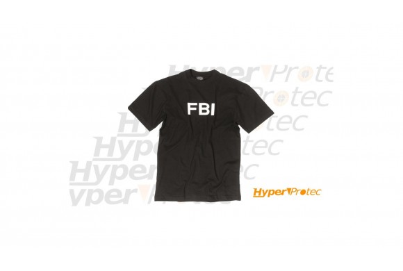 Tee-shirt noir agent du FBI taille au choix