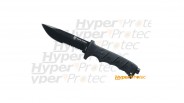 Couteau de survie lame droite Elite Force EF noir avec étui de cuisse