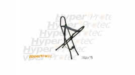 Siège Quadripode en aluminium noir Fayet