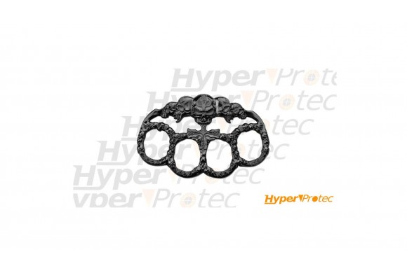 Poing américain Devil skulls Black noir
