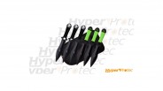 Set de 6 couteaux de lancer Perfect Point Skeleton Purblack