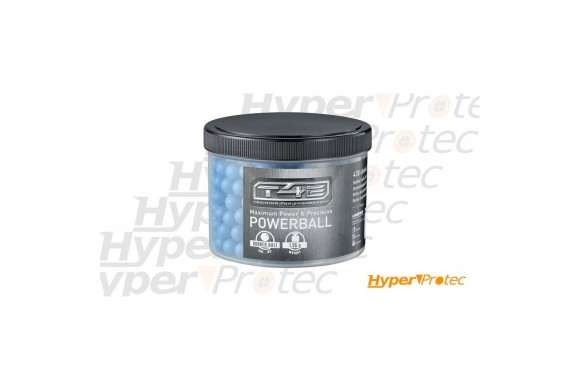 430 billes T4E en gomme calibre 0.43 adaptée aux marqueurs paintball