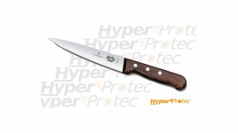 Couteau de cuisinier Victorinox Saigner grande lame 16cm manche en bois d'érable