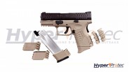 Pistolet airsoft XDM compact 3,8 tan WE gas blow back