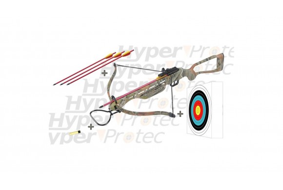 Pack été Arbalète sport tout alu camo + accessoires