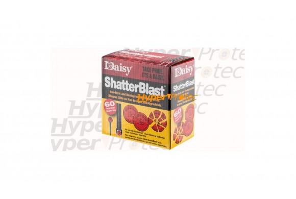 60 Cibles Argile Orange Shater Blast