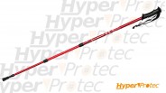 Canne de marche telescopique en aluminium Rouge