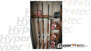 Coffre fort INFAC classic 14 armes, 11 avec lunette + 3 armes dans la porte