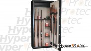 Coffre fort INFAC classic 14 armes, 11 avec lunette + 3 armes dans la porte