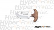 Couteau Skinner pour la chasse Cudeman avec manche en olivier