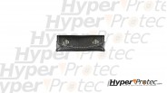 Etui de couteau en cuir noir avec fermeture pression