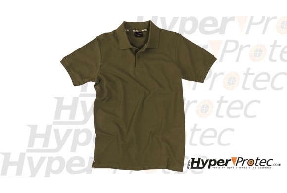 Polo Miltec Pikee en couleur kaki, taille aux choix