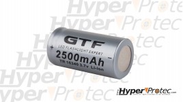 Batterie CR123A (16340) Li-ion de 2500 mAh pile rechargeable
