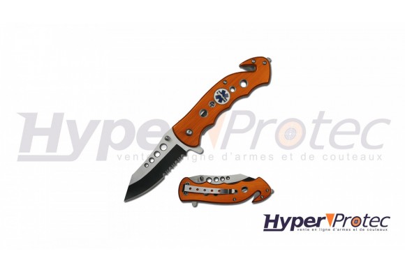 Couteau Tac Force Samu Medic lame mixte avec ouverture assistée