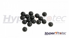 50 Boules Caoutchouc Rubber STEEL Défense - CALIBRE 68- DIAMETRE 17 mm