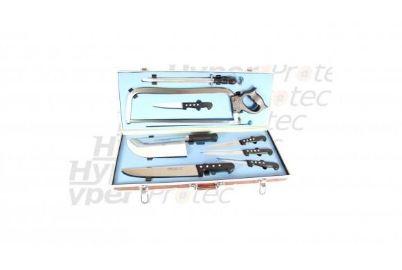 Valise alu du boucher et du chasseur 8 pièces