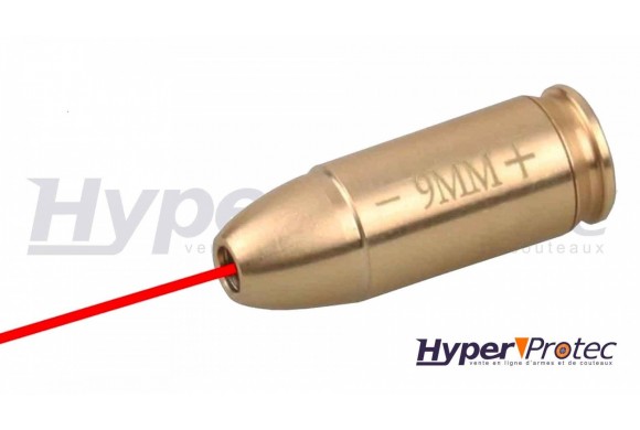 Cartouche laser calibre 9mm de réglage