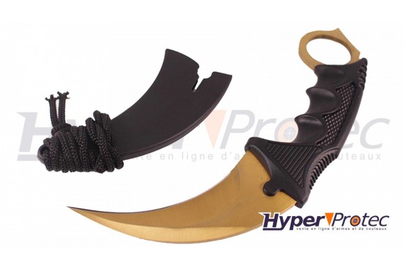 Couteau Karambit Couleur Or