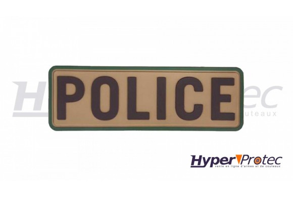 Patch Airsoft Police Couleur Tan