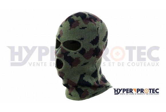 Cagoule 3 Trous Acrylique Camo