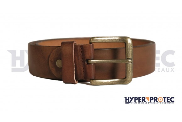 Ceinture Cuir Mil-Tec Brun de 110 à 130cm au choix 