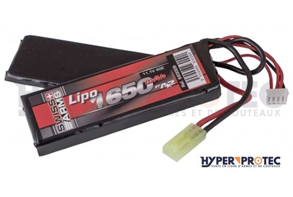 Swiss Arms Lipo 11.1V 11650 mAh 25C - Batterie Airsoft