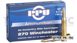Cartouches calibre 270 Partizan SP - Munition 270