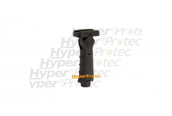 Poignée amovible noire pour rail 22 mm