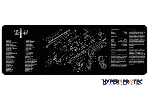 Tapis de nettoyage AK47 plan de démontage Kalash