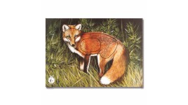Cible Renard en papier poster renard 84x59 cm