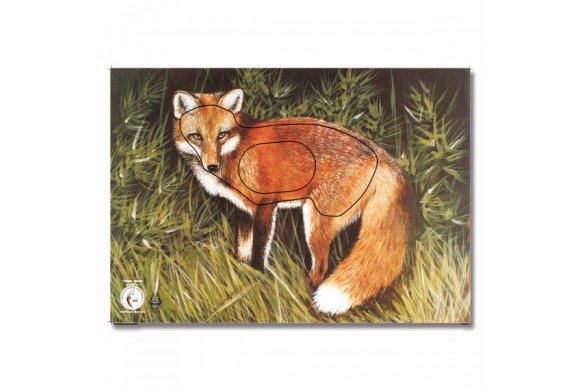 Cible Renard en papier poster renard 84x59 cm