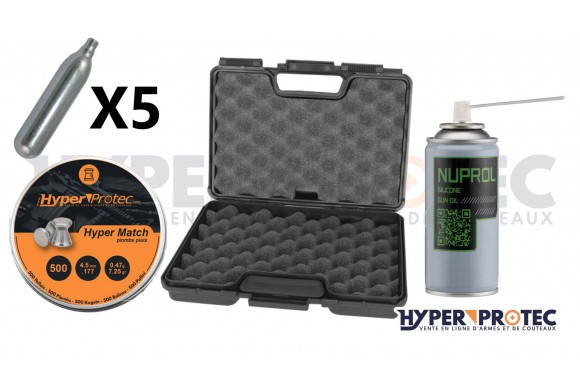 Kit Entretien et consommable pour votre arme à bille acier 4.5 mm