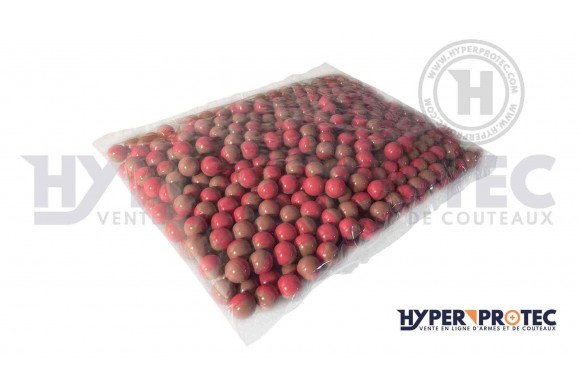 MUNITIONS BILLES PAINTBALL CALIBRE .68 - LOT DE 500