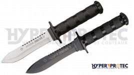 Poignard AITOR tactique Jungle King II Coloris au choix noir ou inox