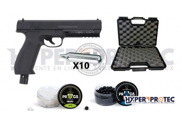 Pack Vesta PDW50 12 joules - pistolet à balle caoutchouc