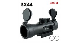 Dot sight 3x44 point rouge et vert avec flip-up cover