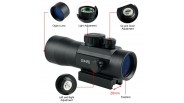 Dot sight 3x44 point rouge et vert avec flip-up cover