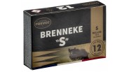 cartouches Brenneke Prevot "S" Mag calibre 12 76 demi-blindée