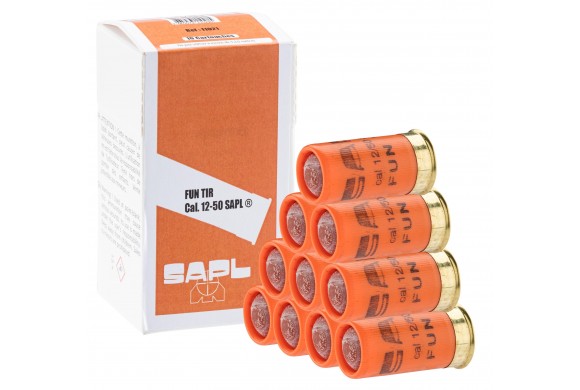 cartouche calibre 12/50 balle caoutchouc FUN TIR