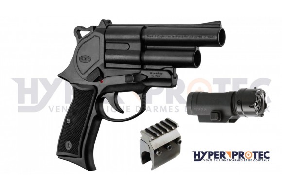 Pistolet de défense Gomm Cogne GC54 Cal. 12 50 Double canon - Pack Tactical