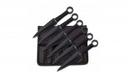 Set de 6 couteaux de lancer Perfect Point Skeleton Purblack