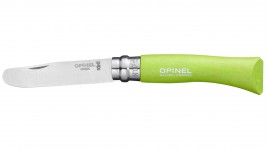 Couteau Mon Premier Opinel lame arrondie manche en bois massif de hêtre