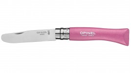 Couteau Mon Premier Opinel lame arrondie manche en bois massif de hêtre