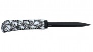 Couteau Caché Blade USA Peigne Skulls