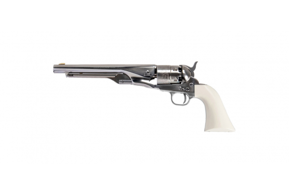 Revolver Poudre Noire Pietta 1860 Army Old Silver Ivoirine